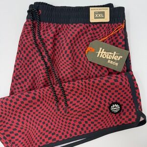Howler Bros Warlock Tech Boardshorts Mens XXL Warped Checkers‎ Swim Trunks NEW